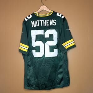 Green Bay Packers Clay Mathews Nike On Field Jersey XL